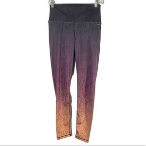 AR-33 Womens Gray Purple Ombre High Waist Legging Size Medium